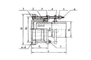 單法蘭限位伸縮接頭